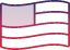 Illustrative Icon-Made in USA USA flag icon