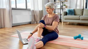 Woman exercising